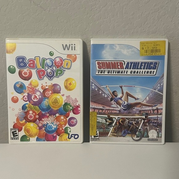 Nintendo Other - Wii Game Bundle: Summer Athletics- Ultimate Challenge and Balloon Pop Games